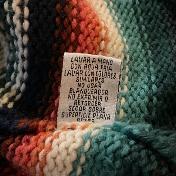 Allison Brittney Women's XL Striped Button Up Cardigan Sweater Multicolor - Picture 8 of 8